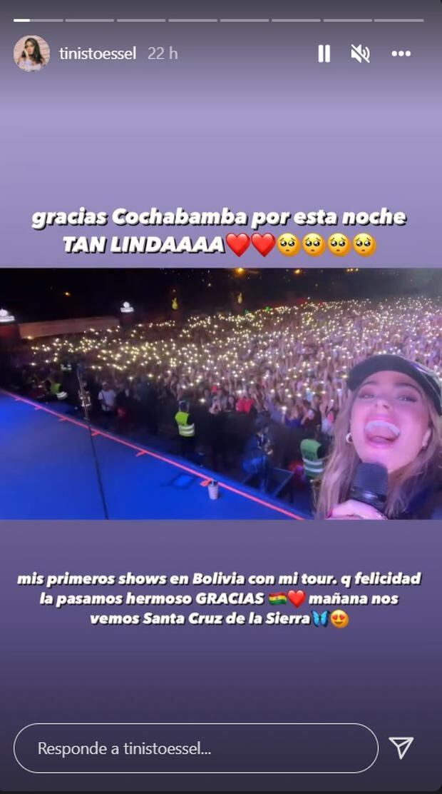 Tini Stoessel Bolivia