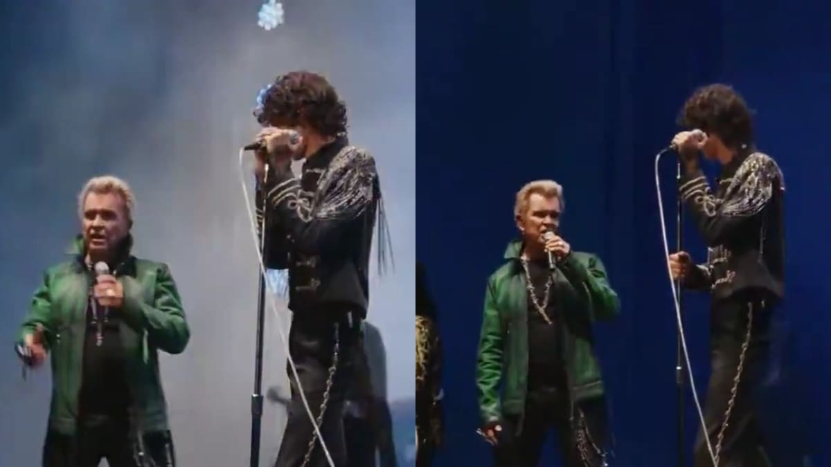 Lo volvió a hacer: Sombr revive un hit de los 80 de la mano de legendario cantante en su show de Coachella 2026