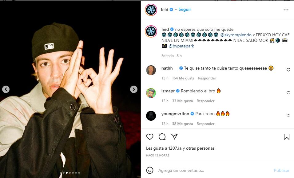 Instagram | @feid</a>