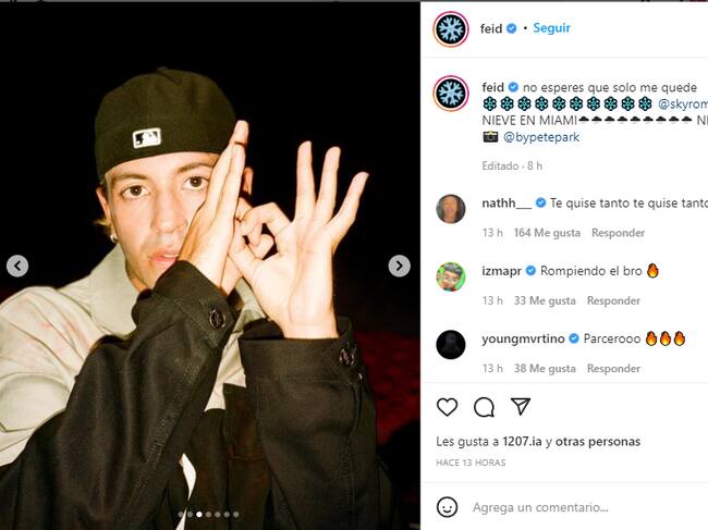 Instagram | @feid</a>