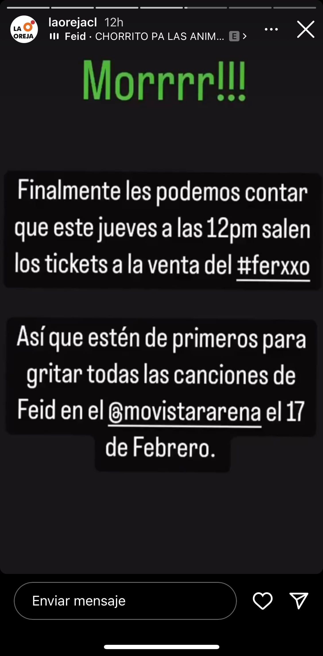 Instagram @laorejacl