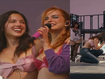 ¡Dúo inesperado! Addison Rae sorprende en Coachella 2026 al invitar a Olivia Rodrigo: así suena "drop dead" en vivo