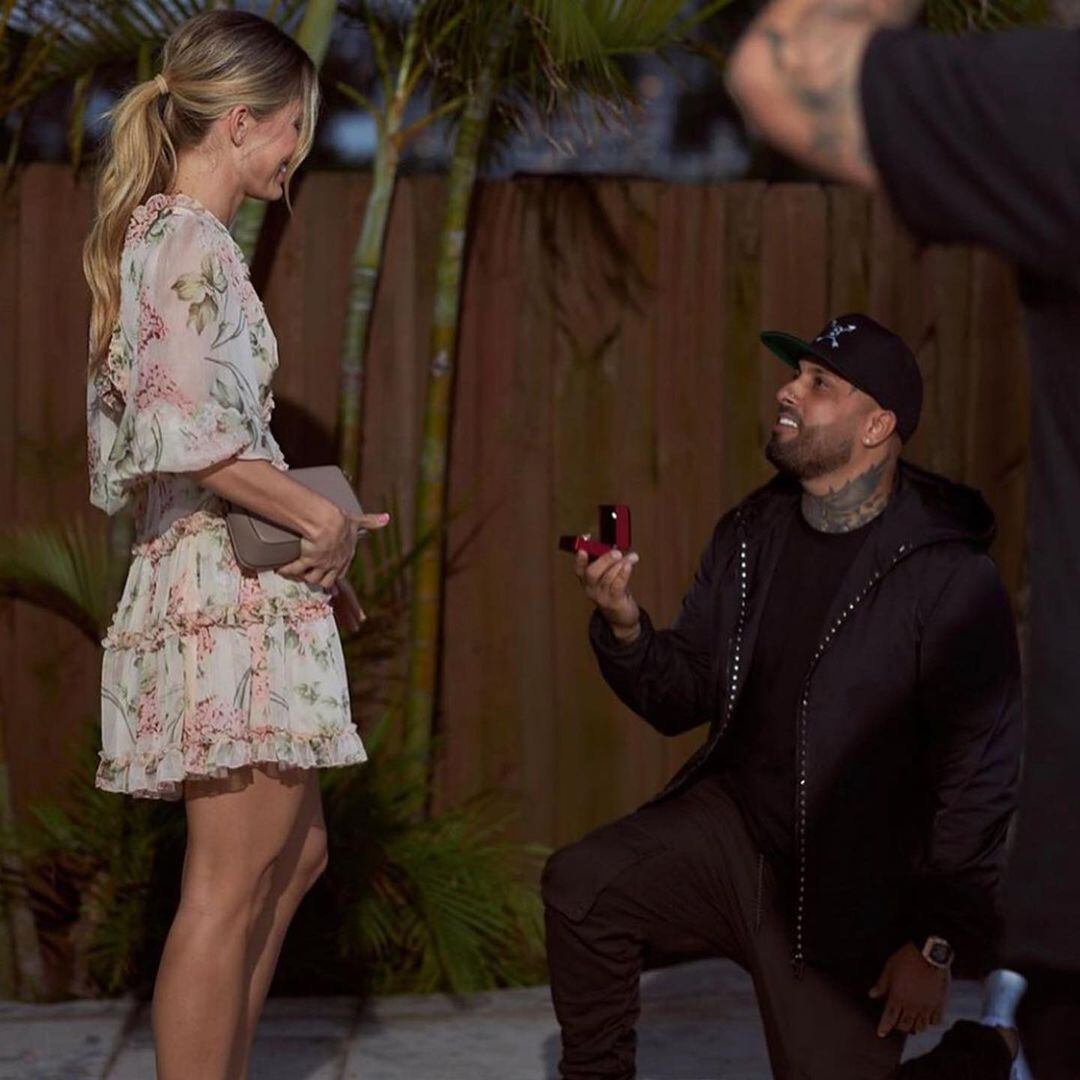 Nicky Jam y Cydney Moreau