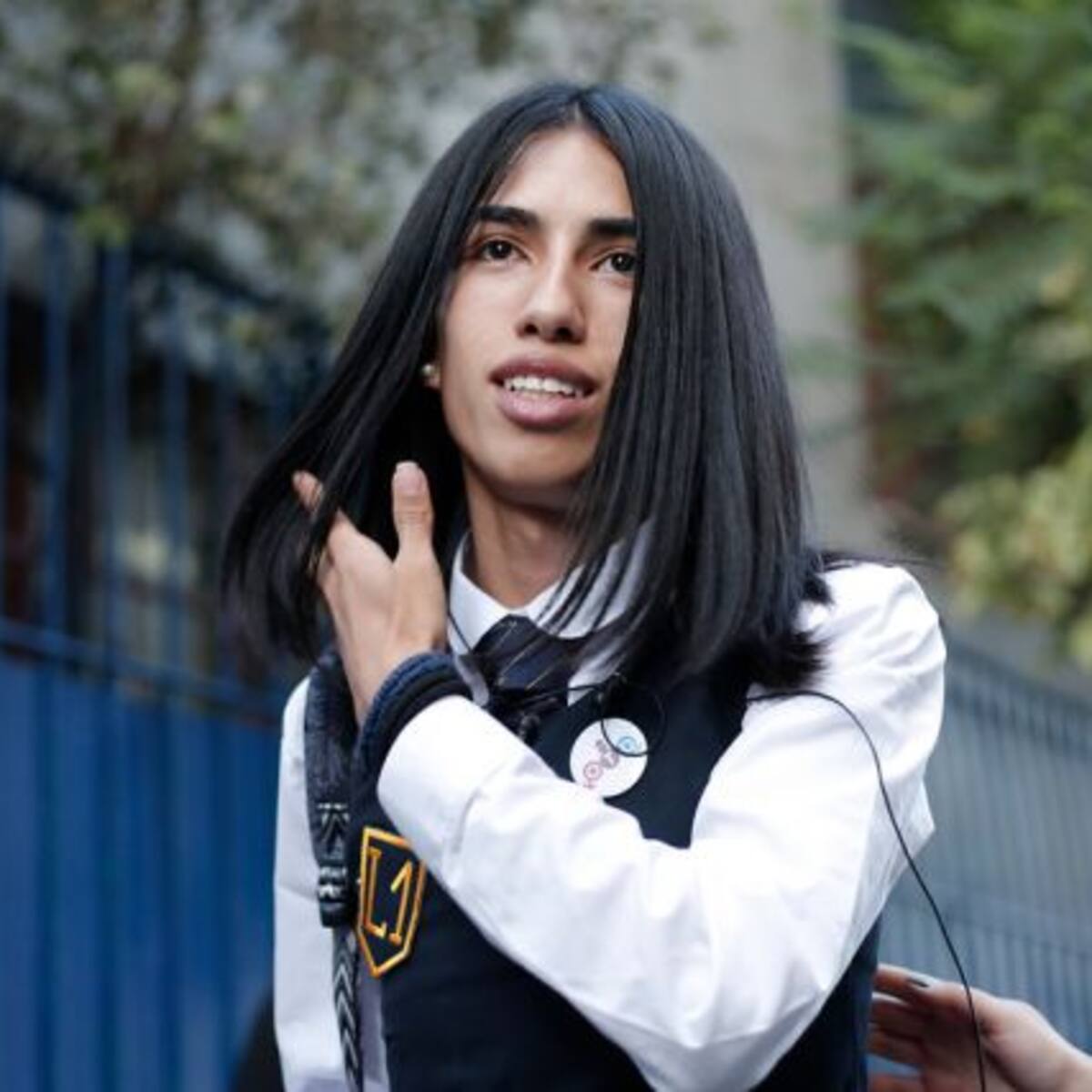 Arlén Aliaga tuvo su primer día de clases en el Liceo 1