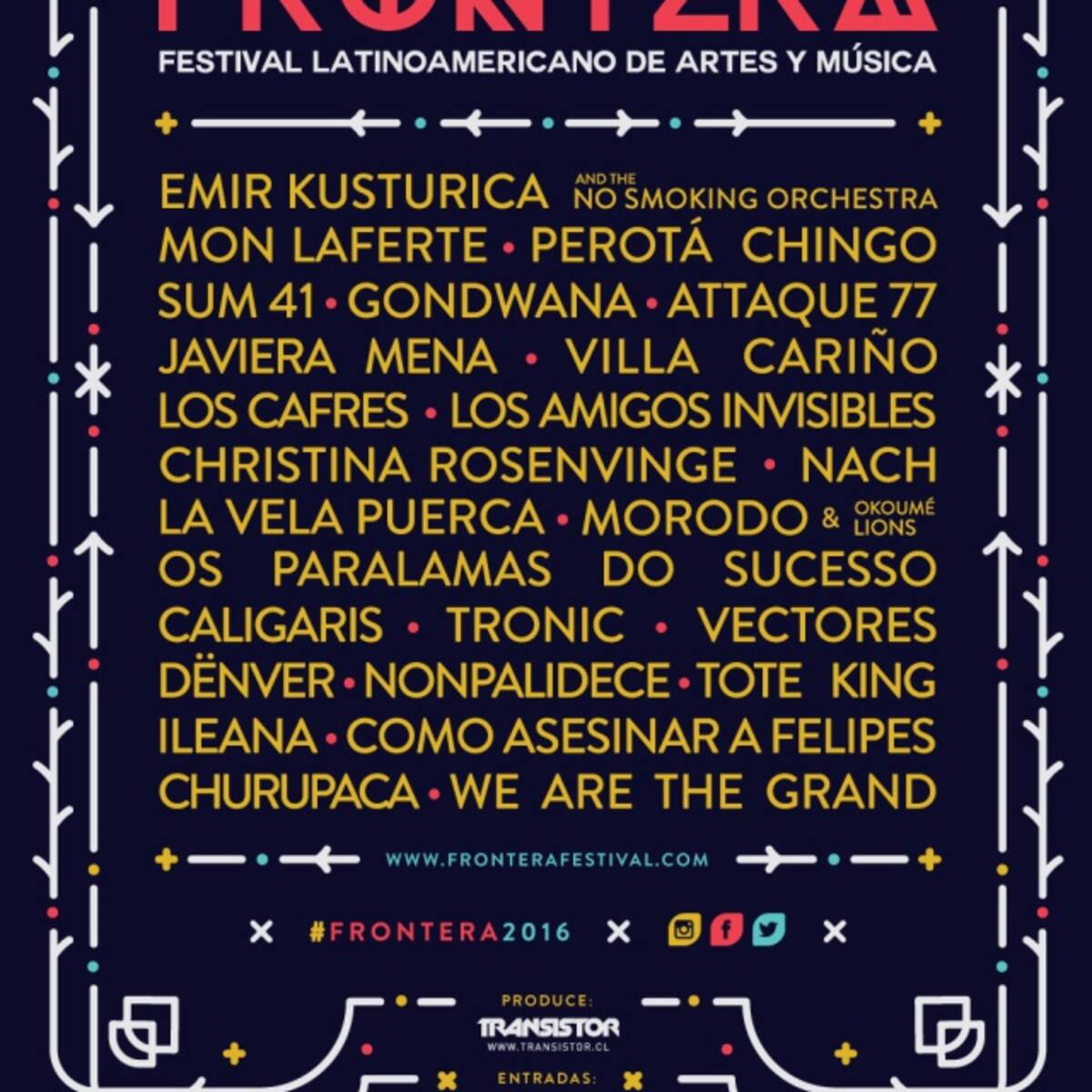 ¡Así de bueno está el cartel del Frontera 2016!