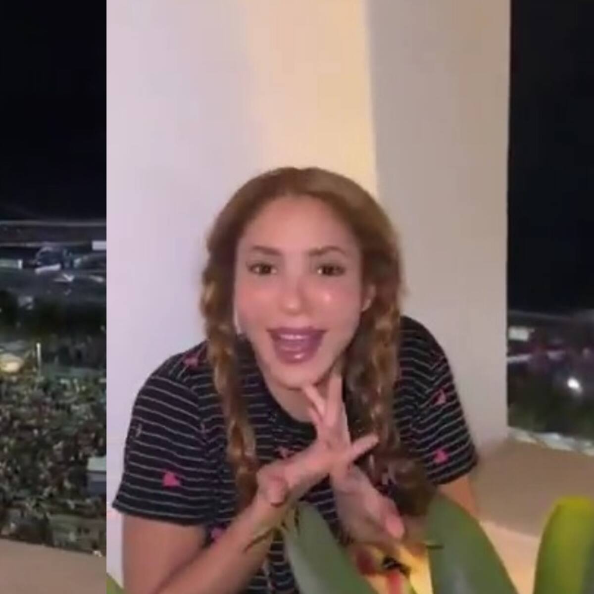 "¿Esto es para mí?": Shakira se sorprende por la multitud frente a su hotel en Copacabana