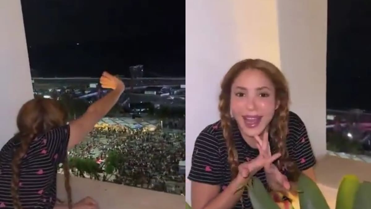 "¿Esto es para mí?": Shakira se sorprende por la multitud frente a su hotel en Copacabana