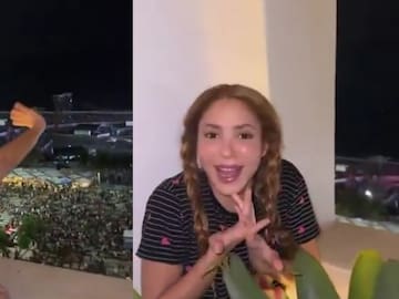 "¿Esto es para mí?": Shakira se sorprende por la multitud frente a su hotel en Copacabana