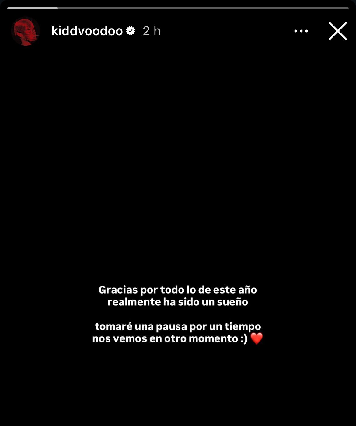 CL - Kidd Voodoo vía Instagram Stories