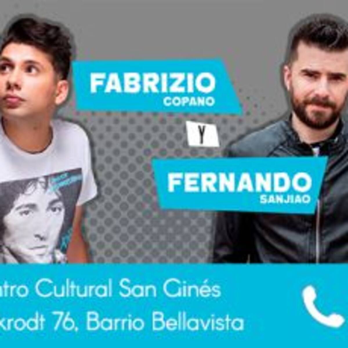 GANADORES ENTRADAS AL SHOW DE FABRIZIO COPANO EN EL TEATRO SAN GINÉS