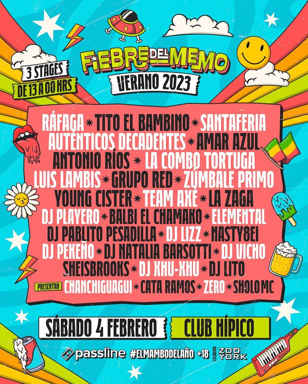 Fiebre Del Memo Lineup