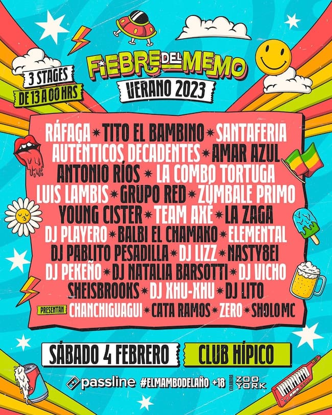 Fiebre Del Memo Lineup
