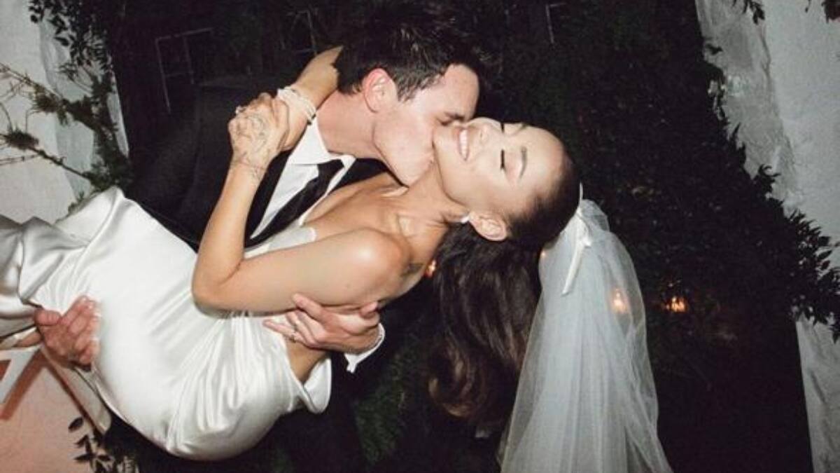 ¡OMG! Ariana Grande publica las primeras fotos de su matrimonio con Dalton Gómez