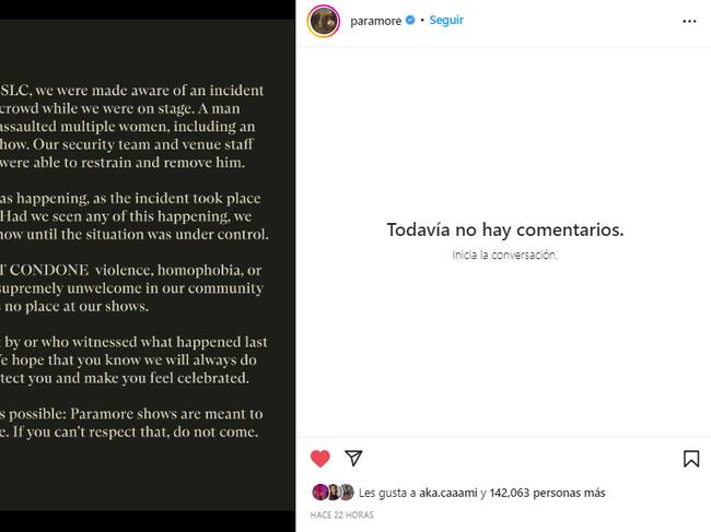 Captura: @Paramore