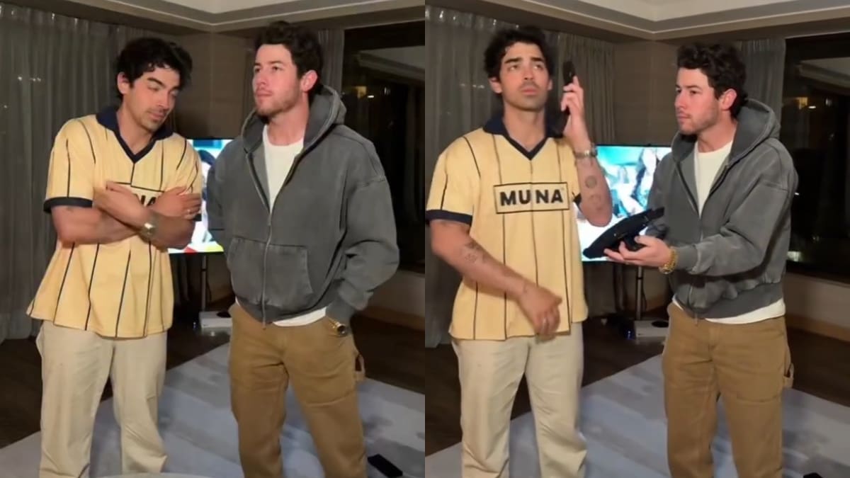Al ritmo de "ALO", Nick y Joe calientan motores para el show de los Jonas Brothers en Chile