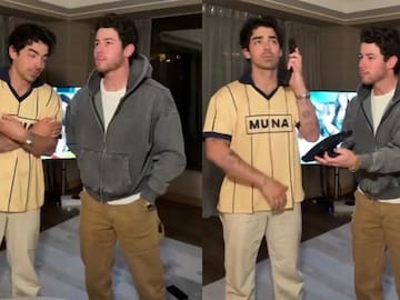 Al ritmo de "ALO", Nick y Joe calientan motores para el show de los Jonas Brothers en Chile