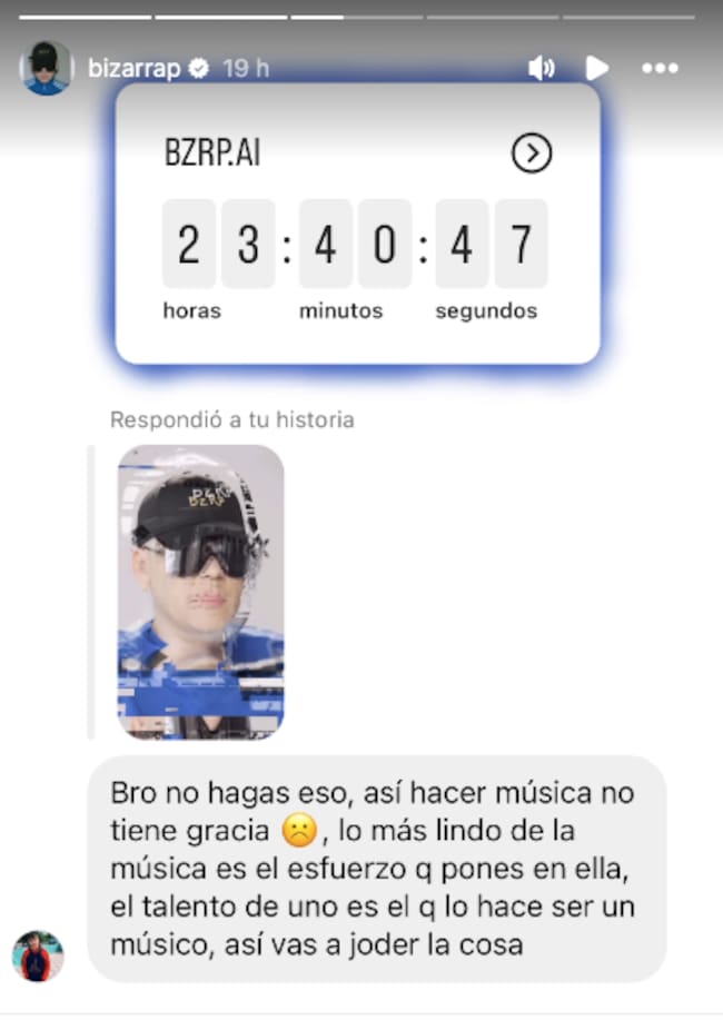 El comentario de un fan a su nuevo anuncio de I.A.