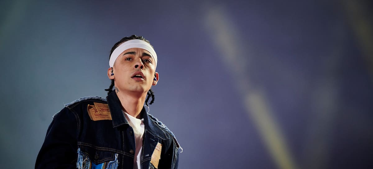El cantante argentino Trueno en el escenario del Coca Cola Music Experience el 1 de septiembre de 2023 en Madrid, España.