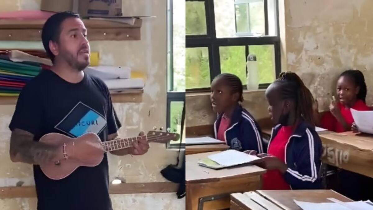 Profesor chileno es viral por enseñarle a sus alumnos de Kenia «El Baile de los que sobran»