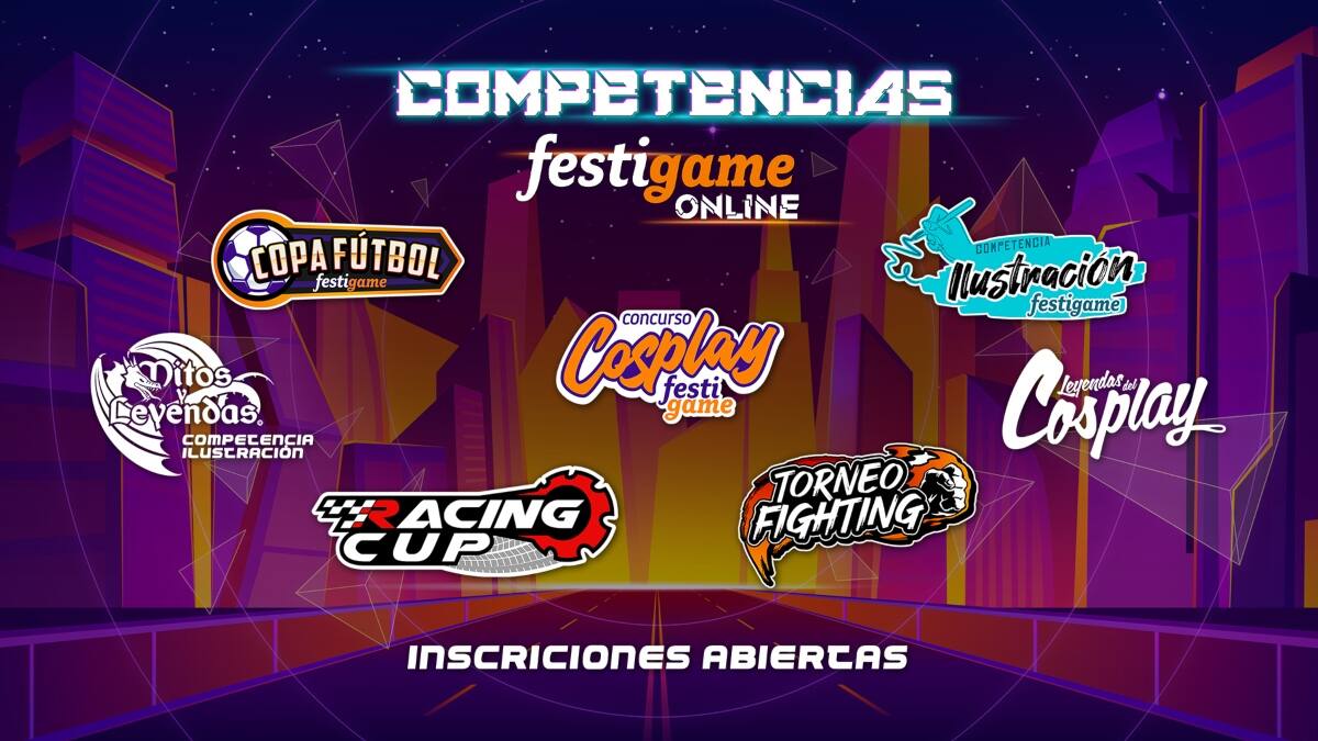 ¡Conoce las competencias que se realizarán durante FestiGame Online 2021!