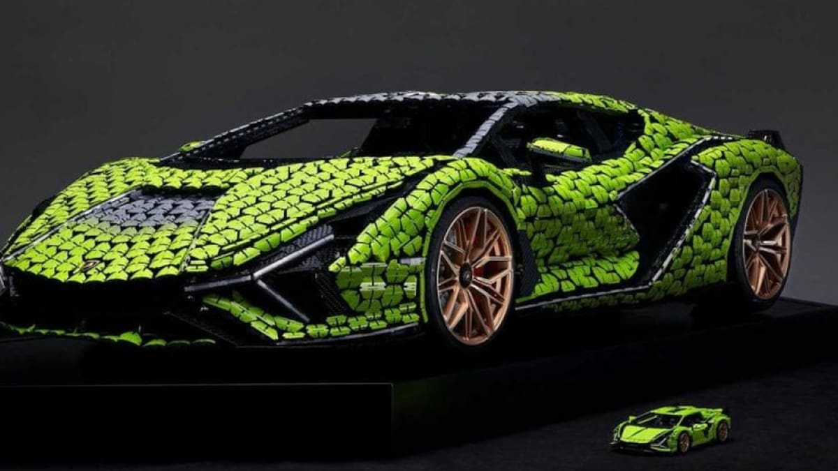 Lego construyó un Lamborghini de tamaño real con más de 400 mil piezas