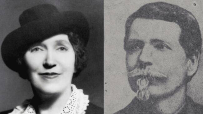 Sonora Smart Dodd y su padre, William Jackson Smart