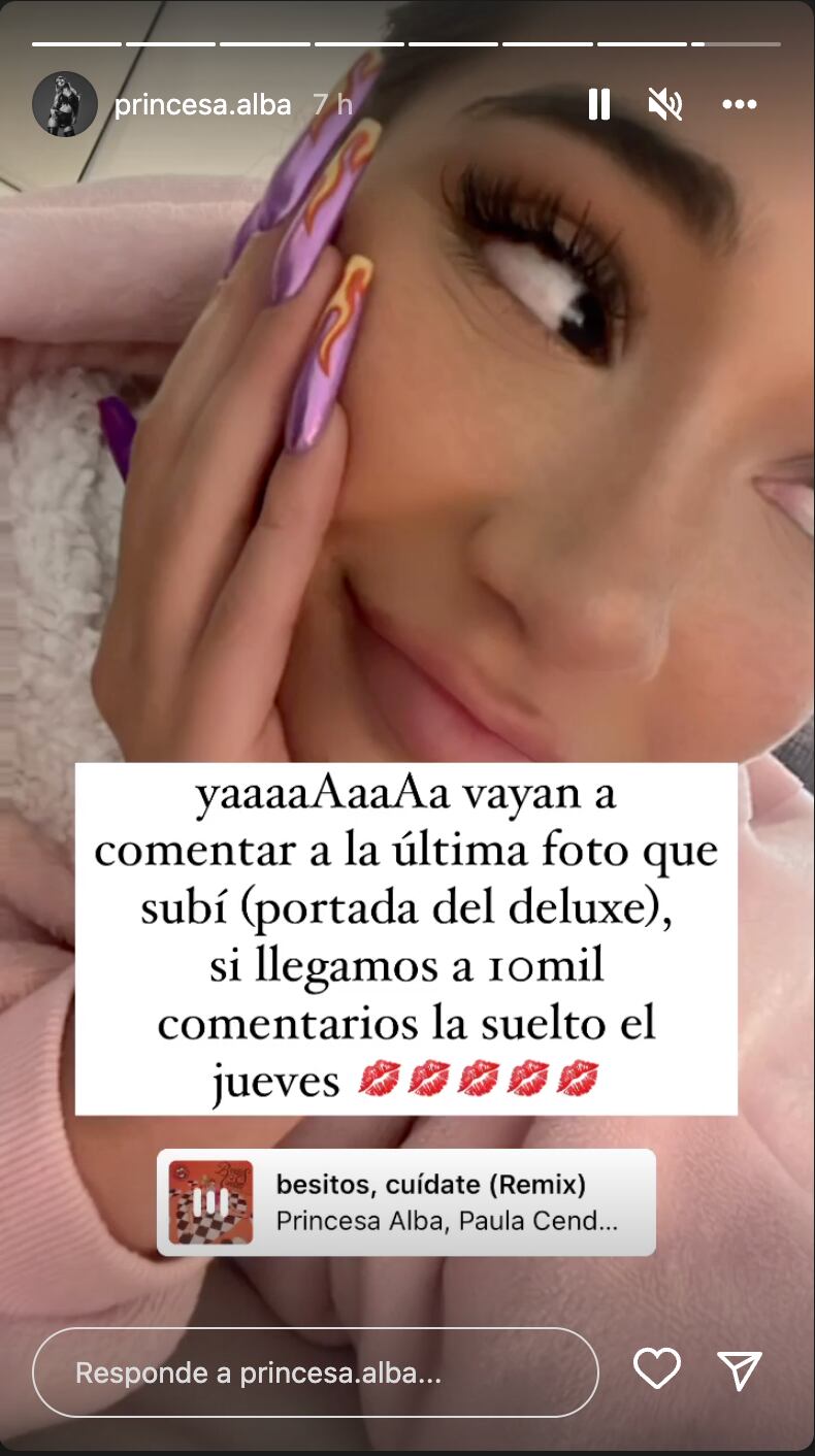 Captura Instagram @princesa.alba</a>