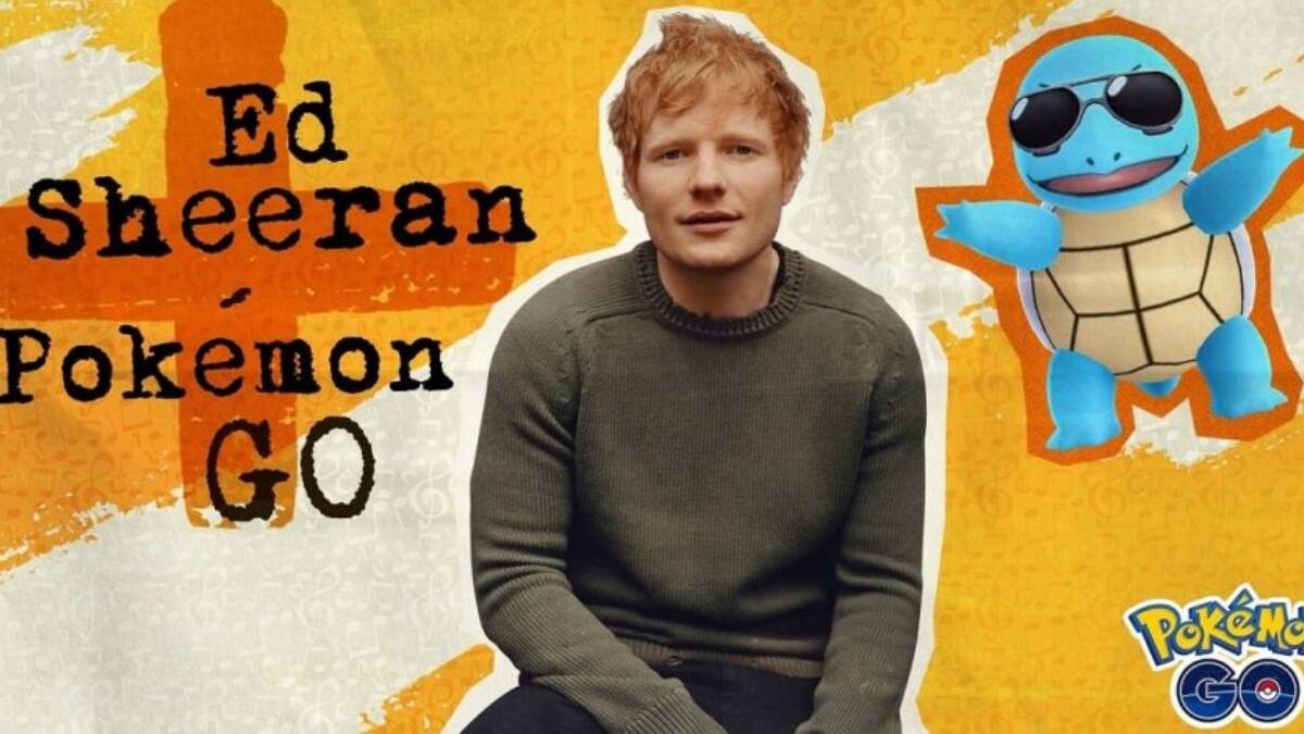 Ed Sheeran dará concierto íntimo y especial en Pokémon Go