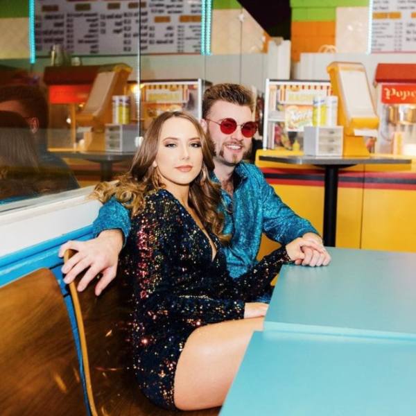 La pareja en la Navidad 2019. Captura Instagram.