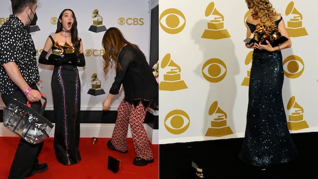 Premios Grammy: Olivia Rodrigo 2022 / Taylor Swift 2010 (Getty Images)