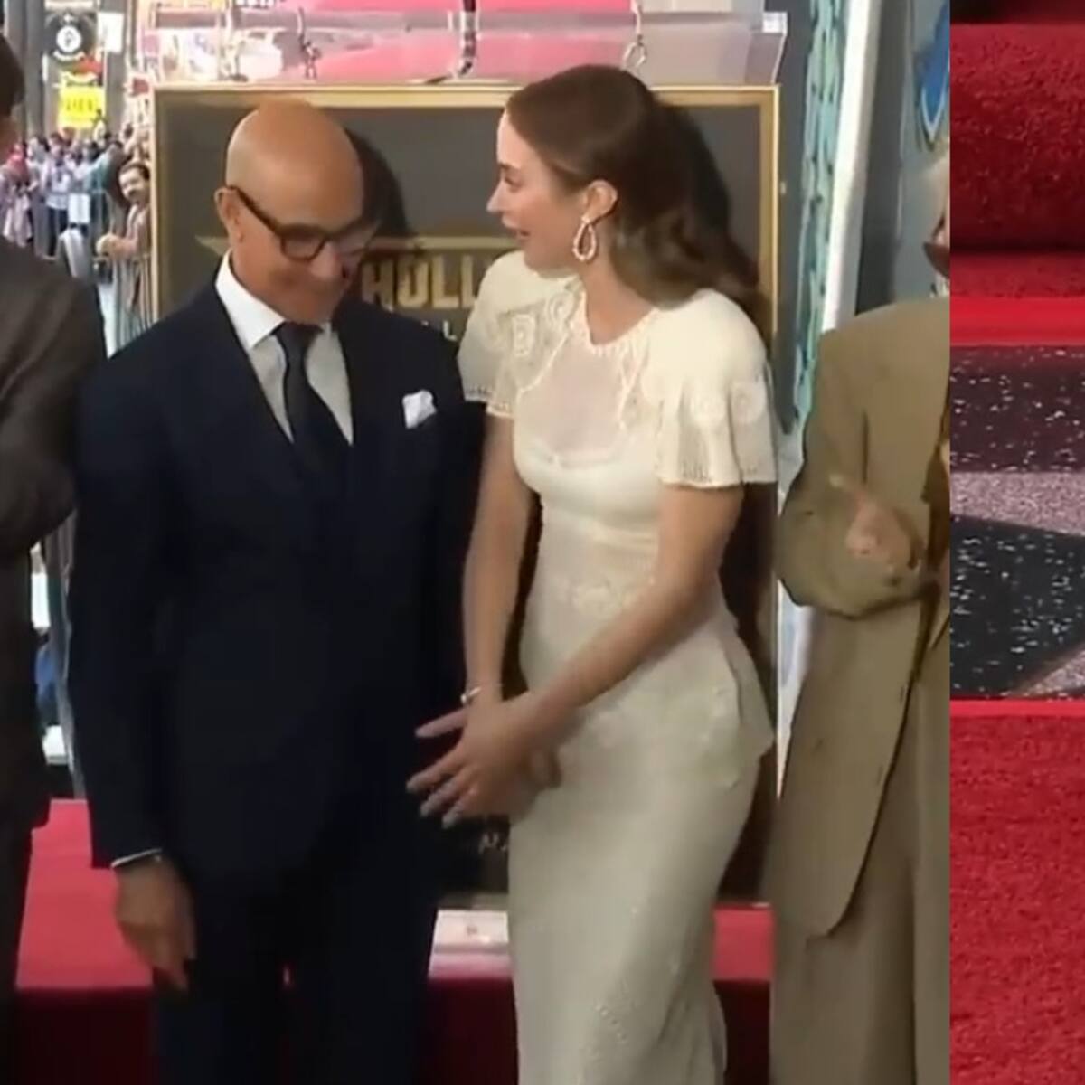 ¡Miranda Priestly estaría orgullosa! Actriz de "El Diablo Viste a la Moda 2" luce su estrella en el Paseo de la Fama