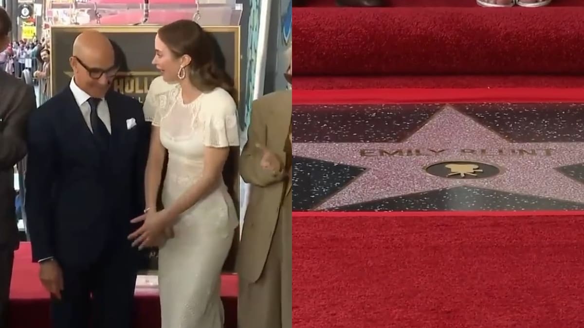 ¡Miranda Priestly estaría orgullosa! Actriz de "El Diablo Viste a la Moda 2" luce su estrella en el Paseo de la Fama