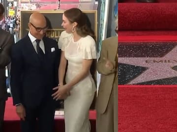 ¡Miranda Priestly estaría orgullosa! Actriz de "El Diablo Viste a la Moda 2" luce su estrella en el Paseo de la Fama