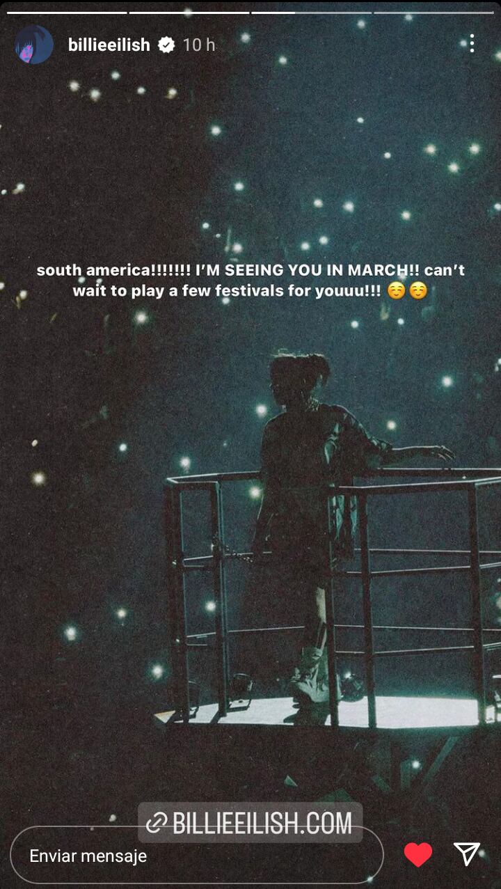 Captura @billieeilish