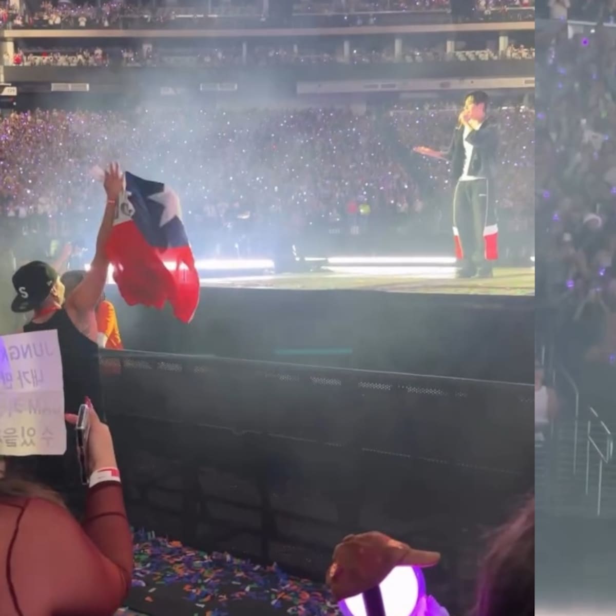 ¡Siempre hay uno!: chileno se vuelve viral por bailar con Jungkook durante el show de BTS en Las Vegas