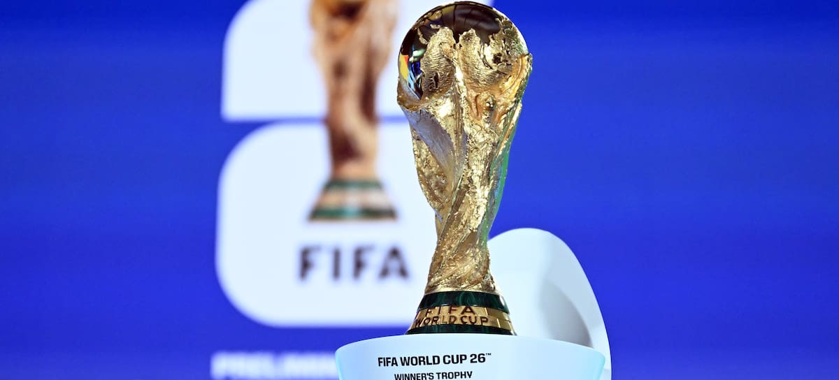 ZURICH, SWITZERLAND - DECEMBER 13: A view of FIFA World Cup 26' Winner Trophy as draw for the 2026 World Cup European qualifiers kicks off in the FIFA headquarters in Zurich, Switzerland on December 13, 2024. The opponents of the Turkish National Football Team will be determined. (Photo by Dursun Aydemir/Anadolu via Getty Images)