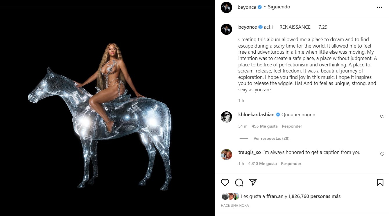 Beyoncé portada Renaissance