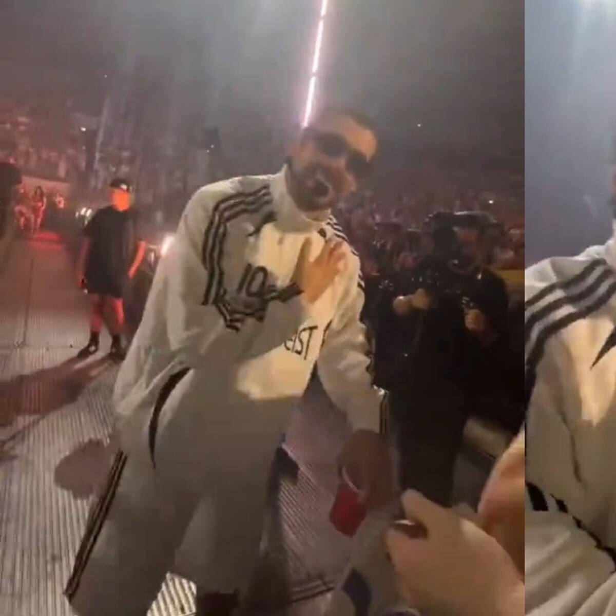 Fanático chino sorprende a Bad Bunny en pleno concierto: "Yo aprendo español para ti"