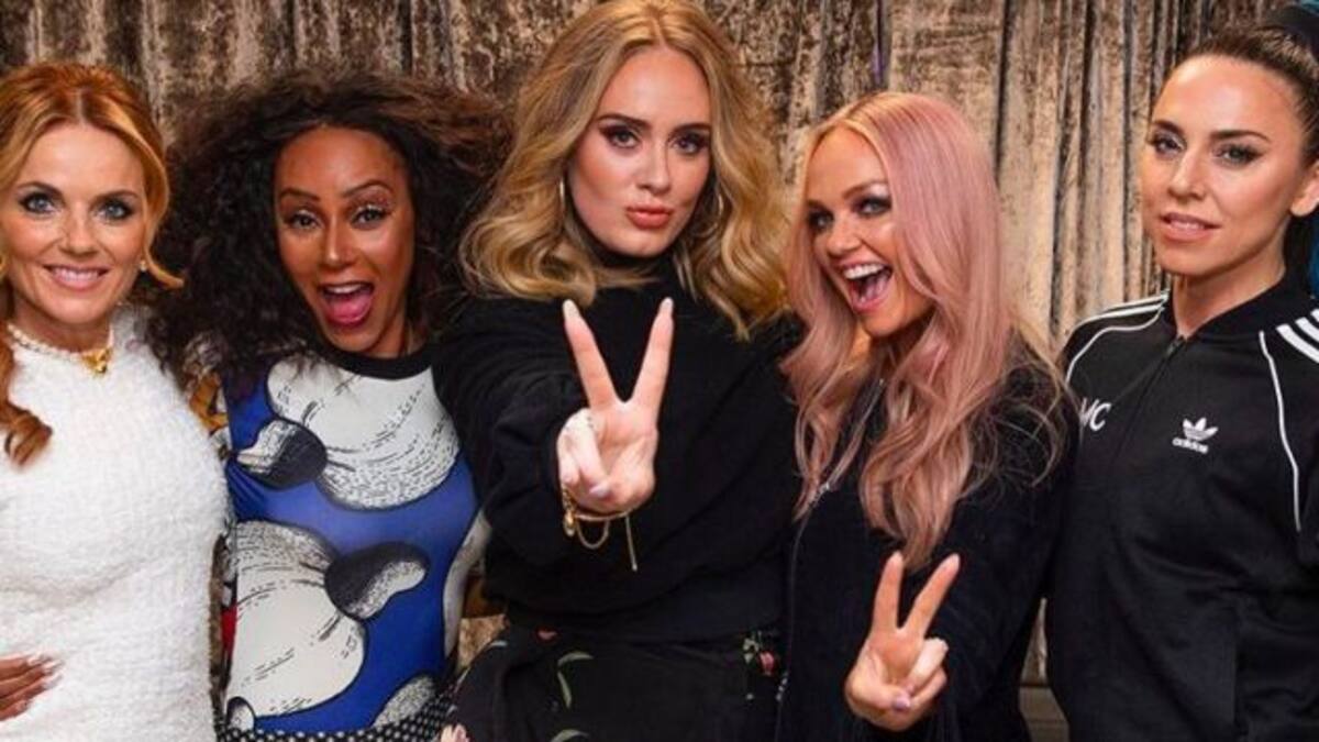 Fan por un día: Adele compartió junto a las Spice Girls, su grupo favorito de pequeña