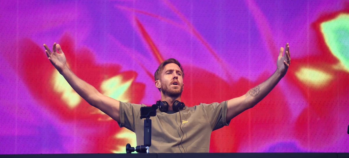 GLASGOW, SCOTLAND - JULY 14: Calvin Harris performs on the final day of TRNSMT Festival 2024 at Glasgow Green on July 14, 2024 in Glasgow, Scotland. (Photo by Jeff J Mitchell/Getty Images)