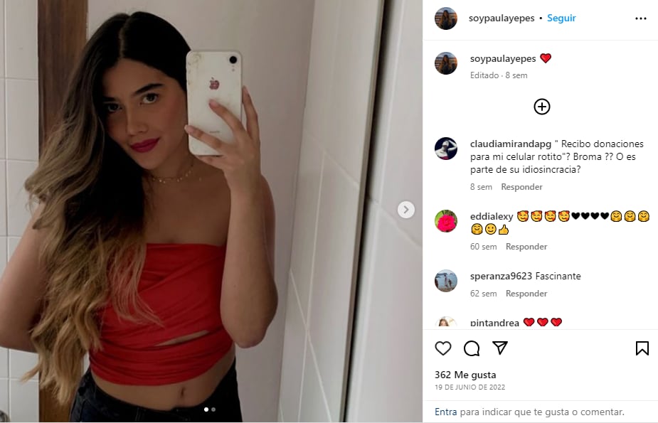 Captura @soypaulayepes