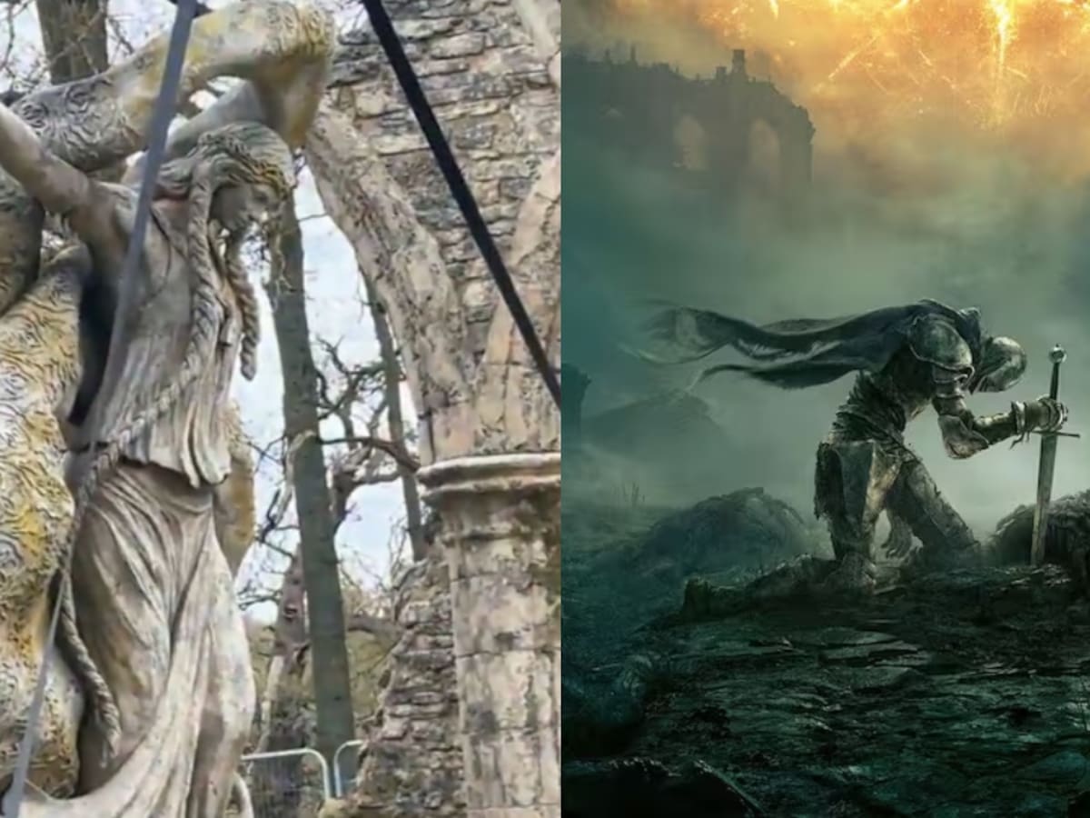 Filtran set del live-action de Elden Ring con estatua de Márika Filtran set del live-action de Elden Ring con estatua de Márika