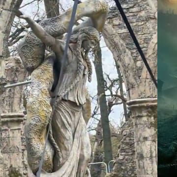 La estatua de Márika en su máximo esplendor: filtran el set del live-action de "Elden Ring"