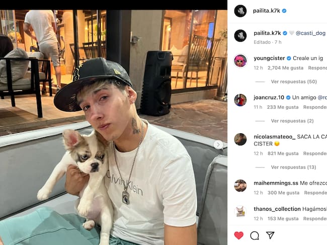 Captura Instagram @pailita.k7k
