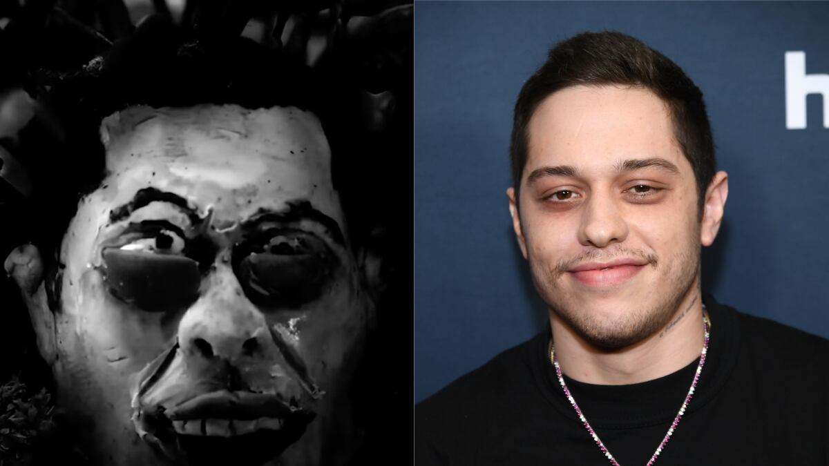 «Skete» a la izquierda, Pete Davidson a la derecha.