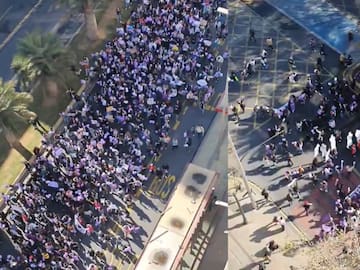 Marea morada en la Alameda: ARMY marchó hacia La Moneda para exigir a BTS en el Estadio Nacional