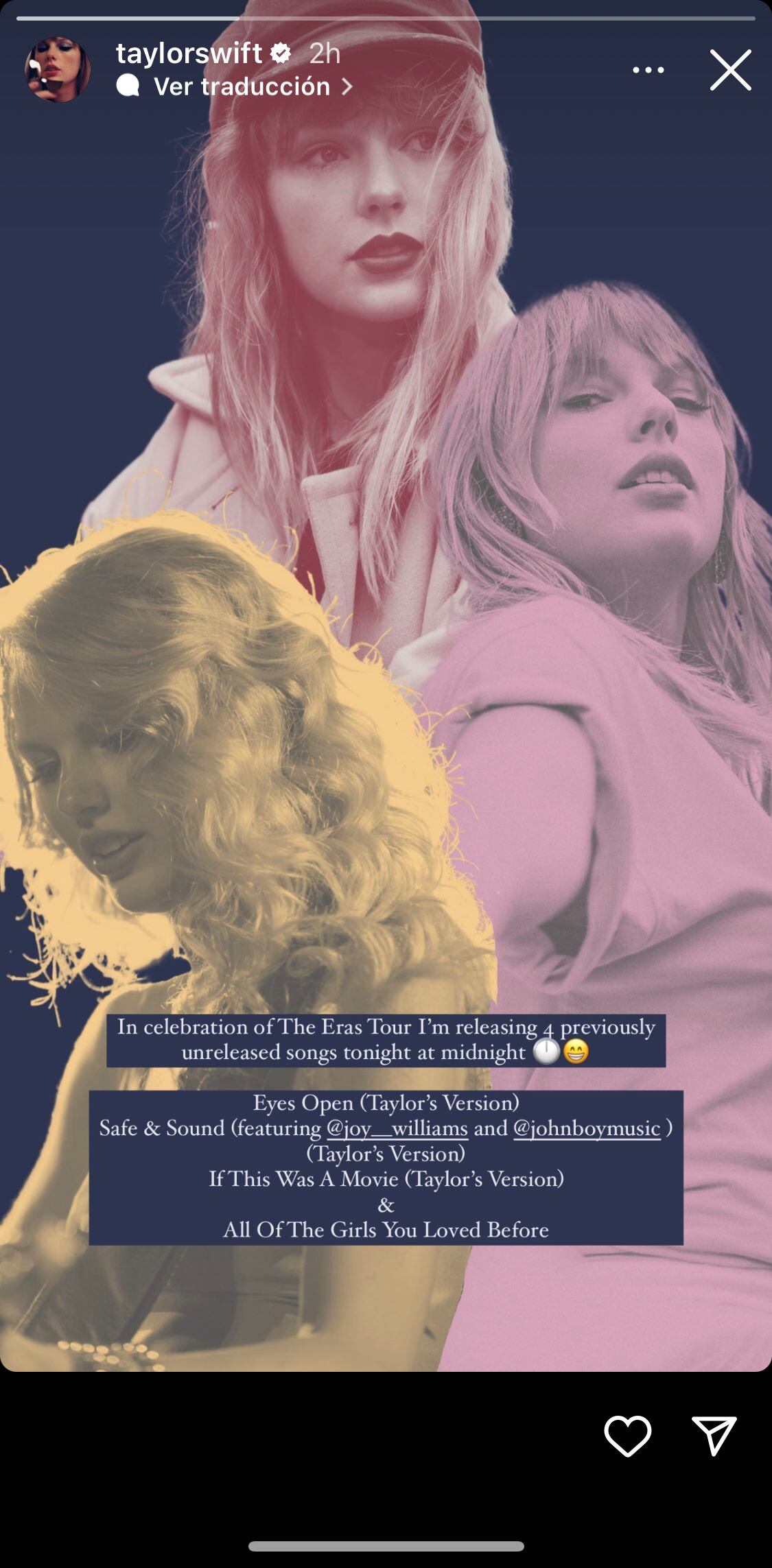 Instagram @taylorswift