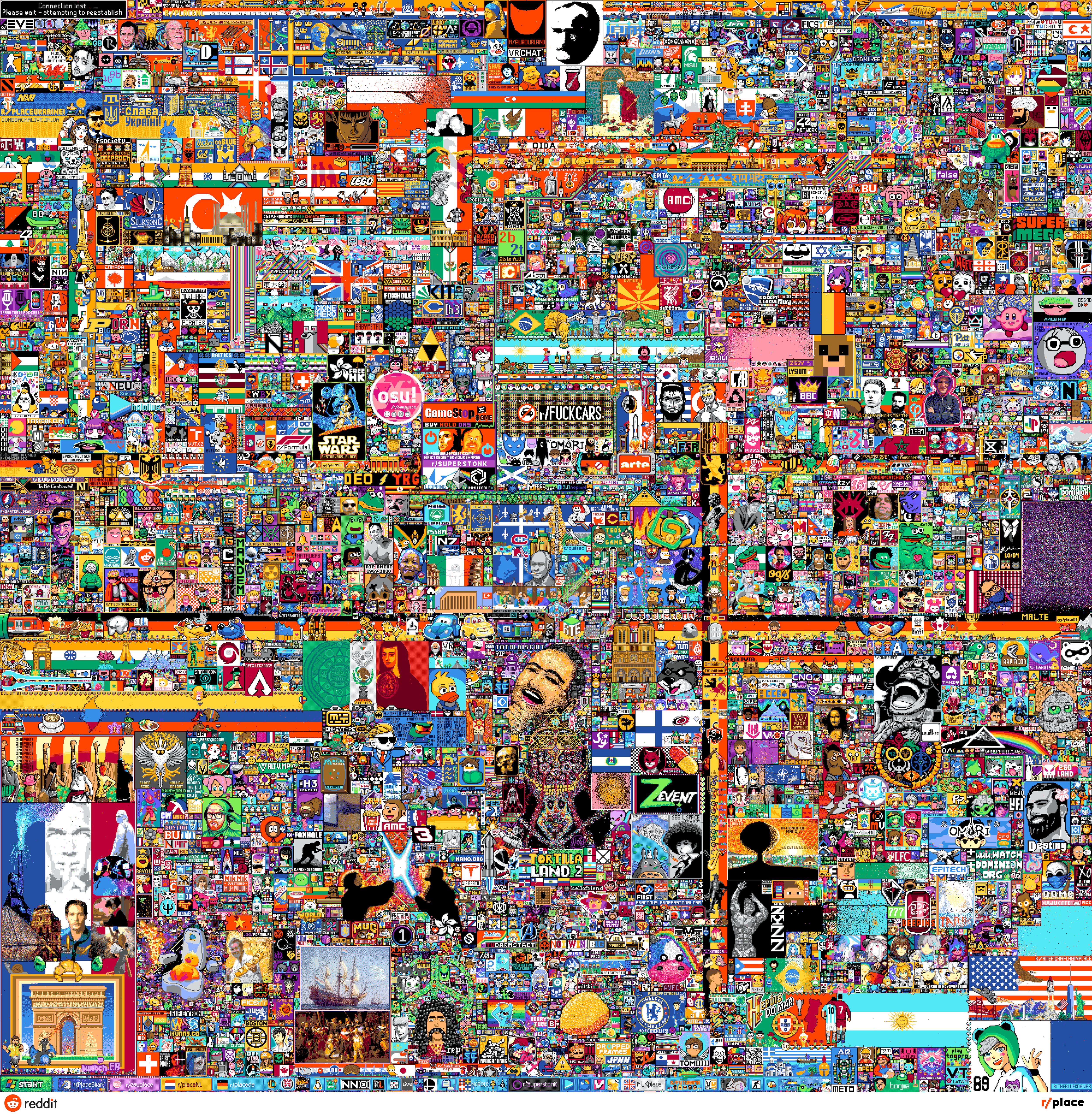 Mural de Reddit Place 2022
