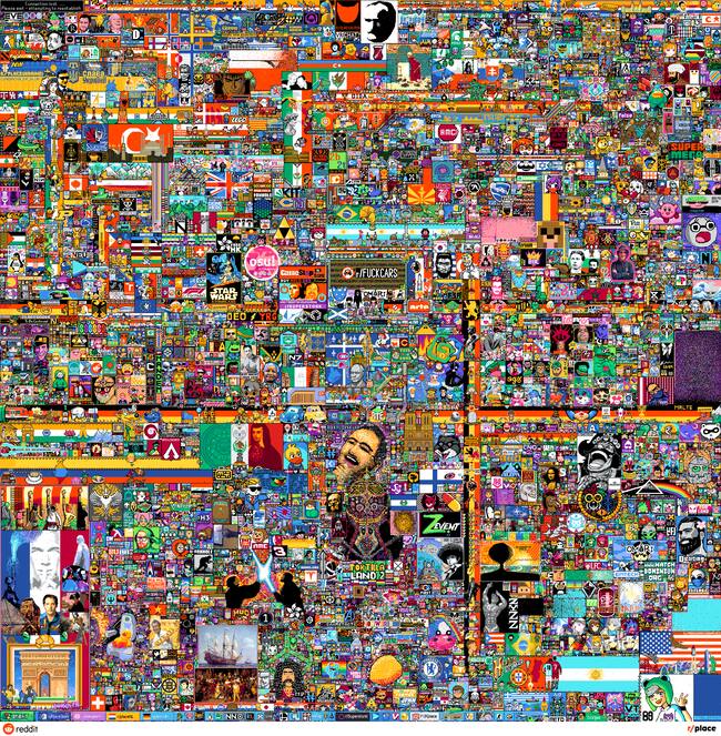 Mural de Reddit Place 2022