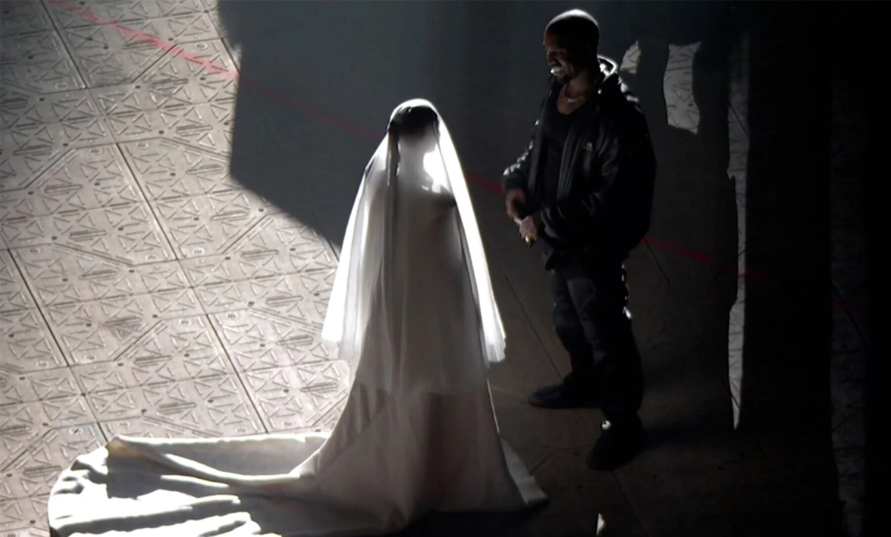 Kim Kardashian en la presentación de «Donda»